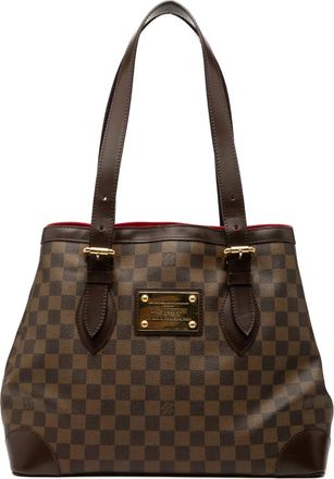 Louis Vuitton 2008 Damier Ebene Hampstead MM tote bag - Marrone