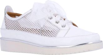 L'Amour Des Pieds Womens Zafira Lightweight Sneakers In White Kidskin/ Mesh