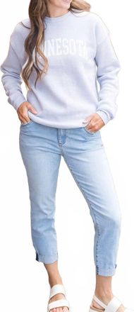 Kut from the Kloth Amy Crop Straight Leg Jeans In Blue