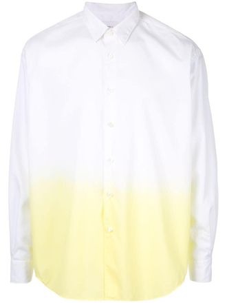 Ports V Camicia con effetto sfumato - Bianco