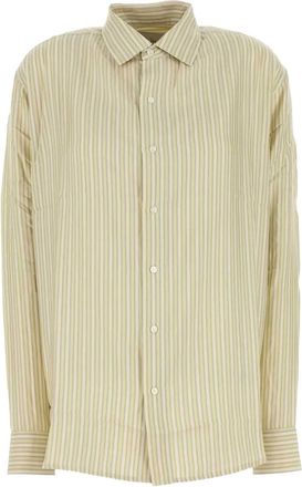 Le Kasha Camicia Songino a righe con ricamo - Toni neutri