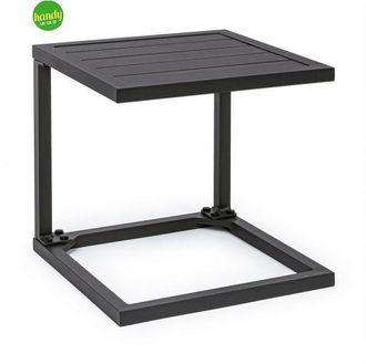 BIZZOTTO Tavolino Da Caffe hilde Per Lettino Da Esterno E Giardino 40 Cm In Alluminio -antracite