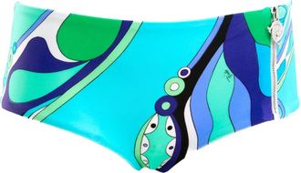 Pucci Slip bikini con stampa Orchidee - Blu