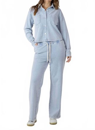 Dex Clothing Knit Lounge Pants In Light Wash