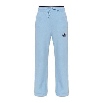 adidas Wijde broek - Dames - Wijde Broeken - Blauw - L - Polyester - Broeken