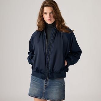 Levi's Ruth Bomber Jacket - Womens - XS - Blue