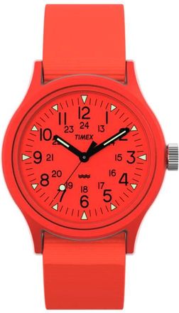 Timex Military MK1 Quartz Orange Dial Mens Watch TW2W91300