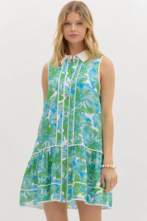 Entro Countryside Club Cutie Mini Dress In Blue