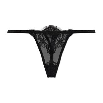 Dsquared2 Bottoms, female, Black, Size: 2XL Lace Thong