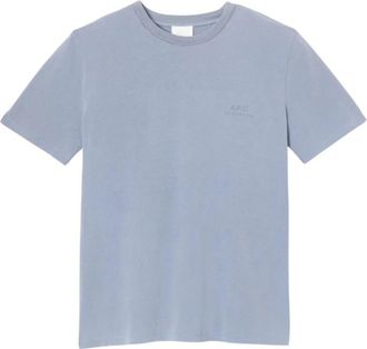 A.P.C. Rue Madame T-shirt - Heren - T-shirts - Blauw - S - Katoen - Tops