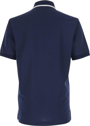 Dolce & Gabbana Mens Polo Shirt Blue Tech Fabric Polyester T-Shirts And Polos