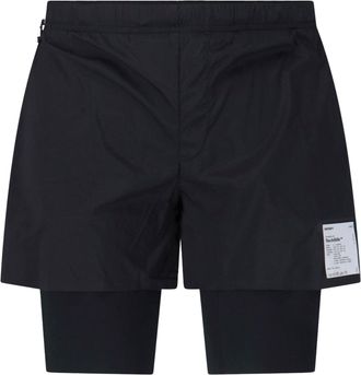 SATISFY Black Tech Silk 8 Layered Shorts