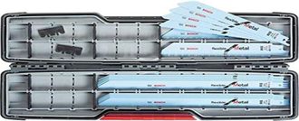 Bosch Professional Set blades de lame per sega a sciabola 20 pz Flessibile (per metallo, accessori per sega a sciabola) - Bosch