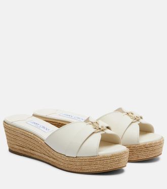 Jimmy Choo London Leda wedge espadrilles