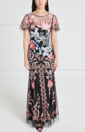 Temperley London Bilbao Gown in Black at Nordstrom, Size 12