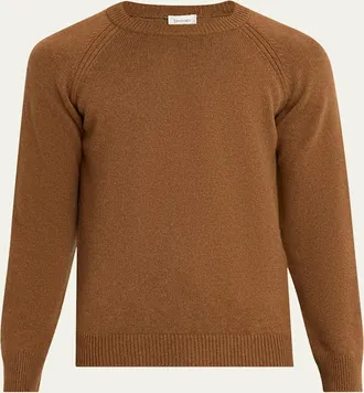 Saint Laurent Mens Cashmere 8gg Raglan Crewneck Sweater