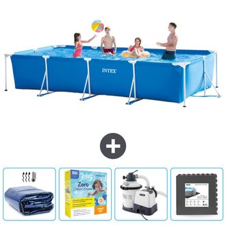 Intex Piscina Con Estructura Rectangular - 450x220x84 Cm - 5-piezas Scb68