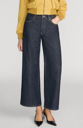 Frame Denim The Swing High Waist Wide Leg Jeans in Rinse at Nordstrom, Size 33
