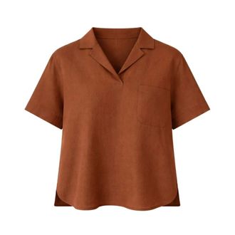 Gran Sasso Dames, Tops, Bruin, Maat: 4XL