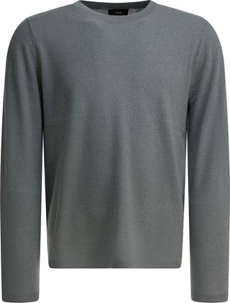 Vince Kaschmir- und Seidenpullover mit Rundhalsausschnitt