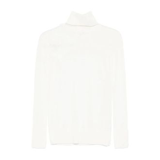 Ermanno Scervino Jersey de Cuello Alto - Knitwear - Mujer - Blanco - 2XS
