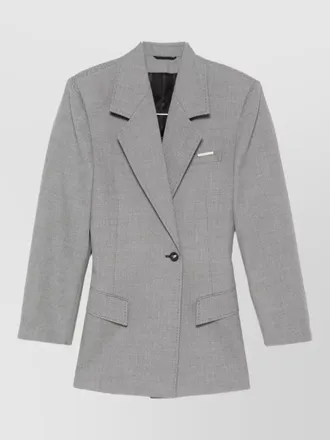 The Attico tailored blazer padded shoulders long sleeves