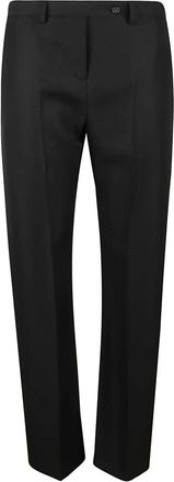 Khaite Hunter Pant - Dames - Chinos - Zwart - 2XS - Wol - Broeken