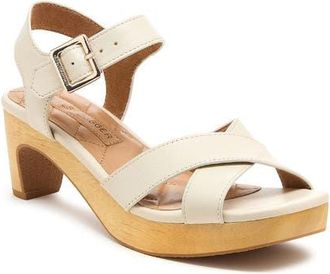 Kelsi Dagger Riv Crossover Strap Sandal in Salt at Nordstrom, Size 5.5