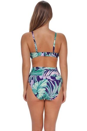 Sunsets Hannah High Waist Bikini Swim Bottoms in Palm Shade at Nordstrom, Size X-Large