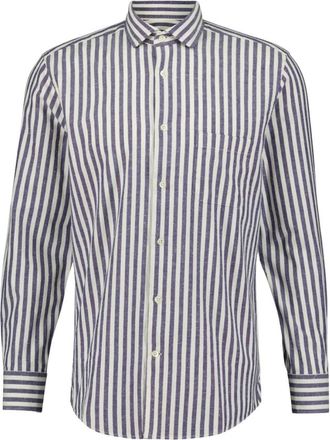 Frescobol Carioca Emilio gestreept katoenen overhemd - Heren - Casual Overhemden - Veelkleurig - 2XL - Katoen - Overhemden
