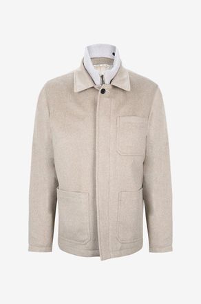 Maurizio Baldassari Hemdjacke aus Kaschmir mit Strickdetail