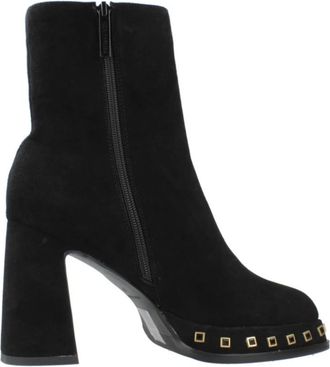 Noa Harmon Basis Enkellaarzen - Dames - Laarzen met Hak - Zwart - 37 EU - Schoenen