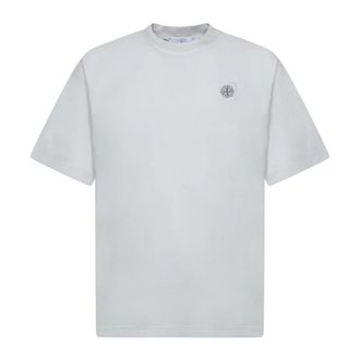 Stone Island T-shirts - Heren - T-shirts - Blauw - 2XL - Katoen - Tops