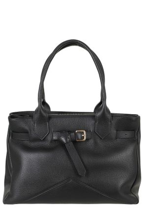 Ballantyne Structured Handbag With Magnetic Flap And Knot Detail