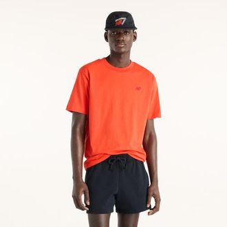 New Balance Hombre Athletics Cotton T-Shirt en Rojo, Algod&oacute;n, Talla 2XL