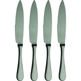 Mepra Steak Knife Set - 4 Pieces in Ice Black Gold at Nordstrom