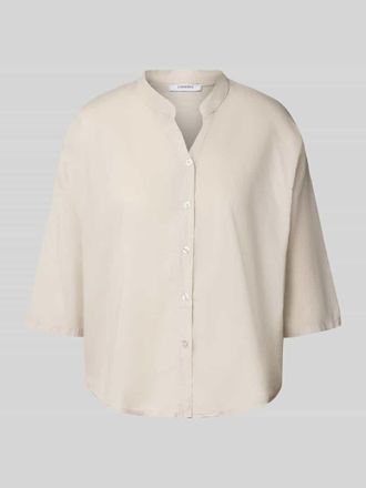 Zabaione Regular Fit Bluse mit Tunikakragen Modell Li44araa in Beige, Gr&ouml;&szlig;e XXL