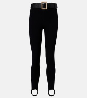 Self Portrait Leggings con staffe e cintura