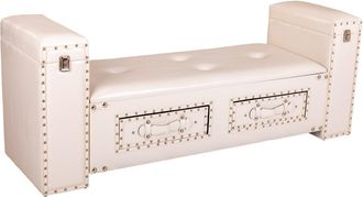 Wanderlust Deco Wanderlust Deco - Banqueta De Polipiel Blanca130x40x52
