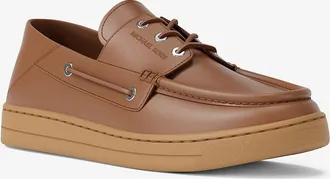 Michael Kors Aiden Leather Boat Shoes