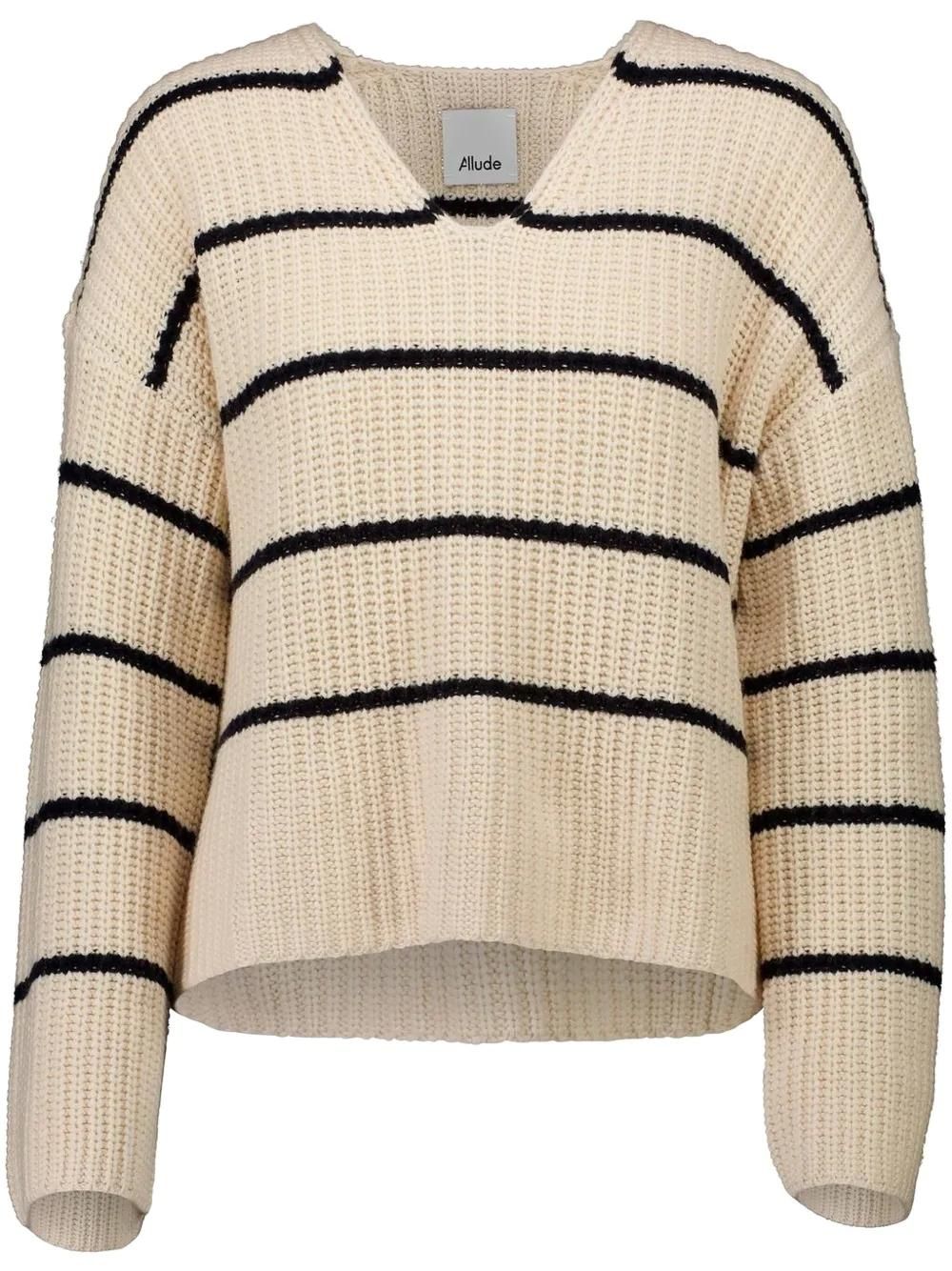 Maglioni scollo a v con motivo A righe Saldi 2025 online su Stylight