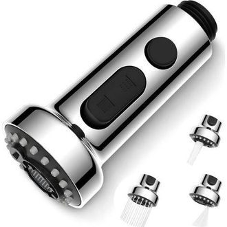OEM Accessorio Estraibile Per Rubinetto Da Cucina - Jinfgerne - Tre Modalit&agrave; - Acciaio Inox Sus 304