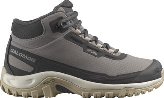 Salomon Winterstiefel SALOMON SHELTER WP W, Damen, Gr. 40,5, plum kitten, phantom, desert tan, Synthetik, Textil, Schuhe Winterstiefel, Winterschuhe, Winterbo