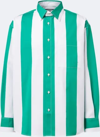 Jacquemus Camargue striped cotton poplin shirt
