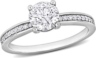 Mimi & Max 1 1/5ct TDW Diamond Solitaire Ring 14k White Gold