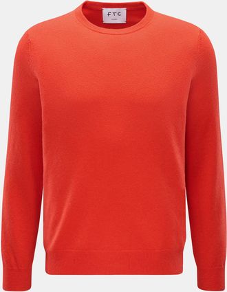FTC Men - Cashmere crew neck jumper light red