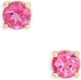 Bony Levy Pink Topaz Stud Earrings in 14K Pink Topaz at Nordstrom Rack