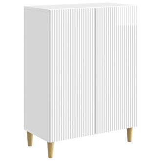 vidaXL Aparador Brillante 66 X 34,5 X 90 Cm Madera De Ingenier&iacute;a Vidaxl