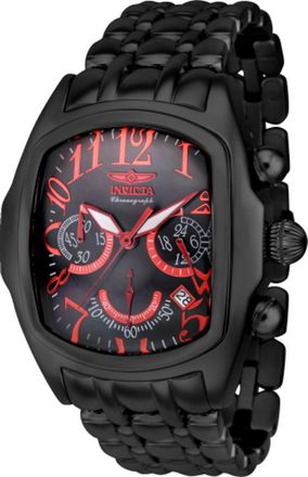 Invicta Lupah Chronograph GMT Quartz Black Dial Mens Watch 43157
