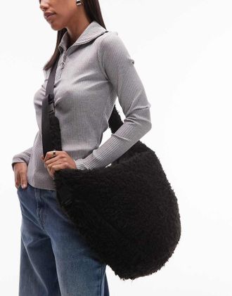 Rains Valera Vision - Borsa da spalla grande nera-Nero